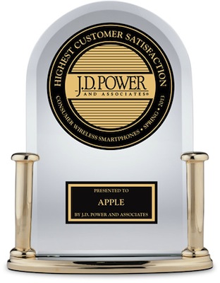 JD PowersAwards Apple iPhone